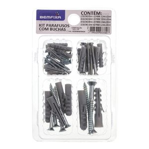 Kit Buchas com Parafusos Bemfixa