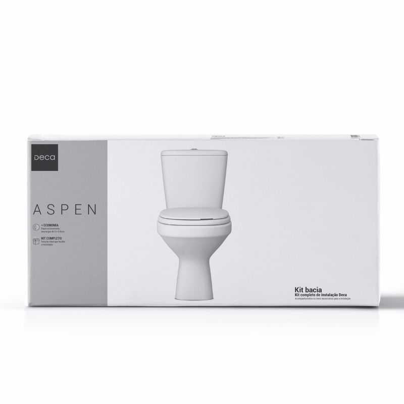Kit-Aspen-Bacia---Caixa-Acoplada---Assento---Engate---Anel---Parafuso-Branco-Deca