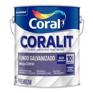 Fundo Galvanizado Coralit Branco 3,6L Coral