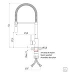 Misturador-Monocomando-Versatile-Inox-Tramontina