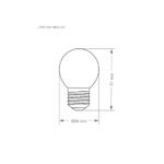 Lampada-Led-1W-TBL-Amarela-E27-Taschibra-Brasilux