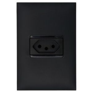 Conjunto Tomada 2P+T 10A 615080 Preto Pial
