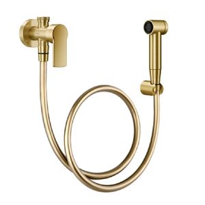 Ducha Higiênica Com Registro e Derivação 1/2" Argon Ouro Escovado Docol