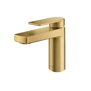 Torneira de Mesa para Banheiro Argon Ouro Escovado Docol
