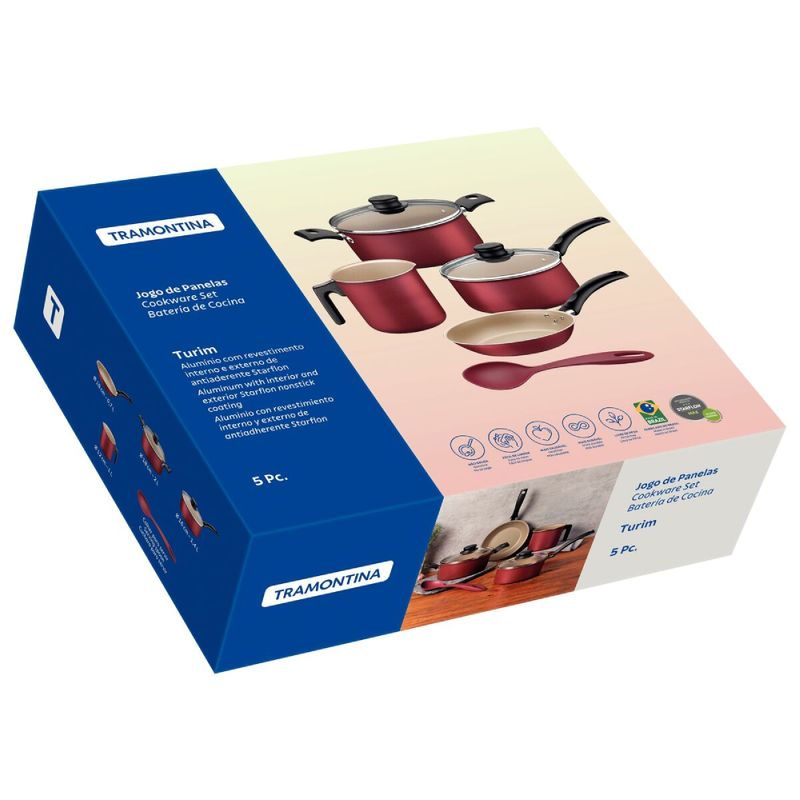 Jogo-de-Panelas-5-pecas-Aluminio-Vermelho-Tramontina