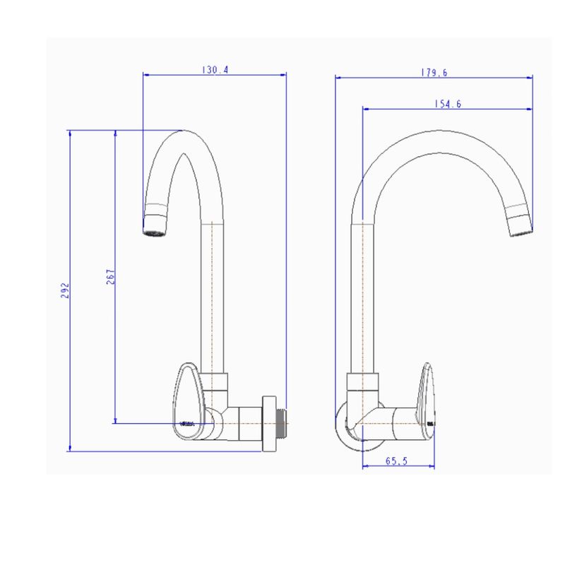 Torneira-de-Parede-para-Cozinha-Bica-Movel-1-4-Allure-Decore-Cinza-Fosco-Viqua
