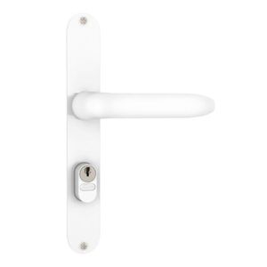 Fechadura 603/11 Externa Buzios 74mm 1/2 Maçaneta Branco Stam