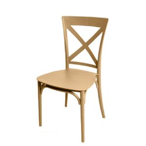 Cadeira Robust Cross Natural Forte Plástico