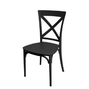 Cadeira Robust Cross Preto Forte Plástico