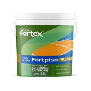 Tinta Fortpiso Vermelho 3,6L Fortex