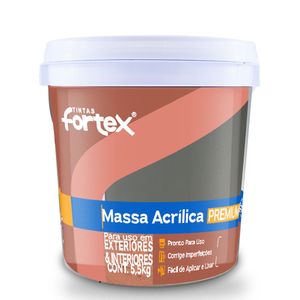 Massa Acrílica 5,5kg Fortex