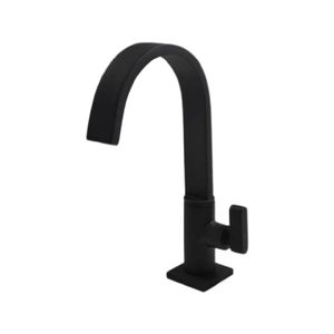 Torneira 1196 PF33 de Mesa para Lavatório Bica Móvel Dom Preto Fosco Perflex