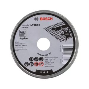 Kit Disco de Corte com 10 115mm Bosch