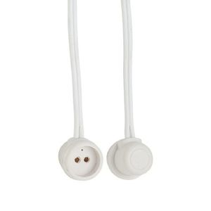 Base Para Lâmpada Branco Rabicho Fluorescente T5 2A 250V  Decorlux