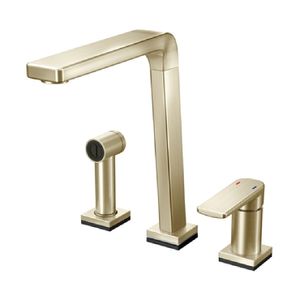Misturador Monocomando Para Cozinha Com Ducha Bistrô Tech Níquel Escovado Docol