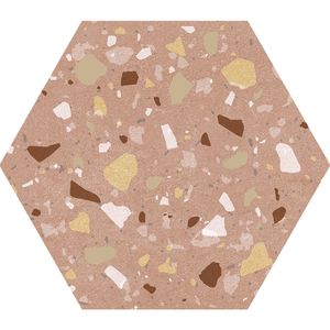 Revestimento 17,5x17,5cm Confete Hexa PK Mix Natural Tipo A Ceusa