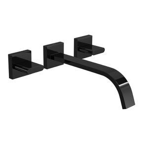 Misturador de Parede para Lavatório Polo Black Noir Deca