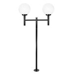Poste-Jardim-Aluminio-2-Globos-Preto-JN-Industria