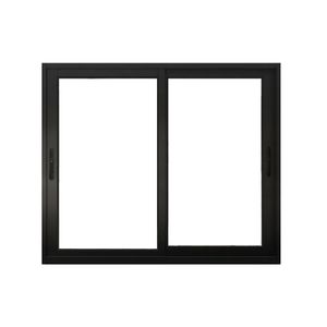 Janela de Correr 1,00x1,20 2 Folhas Liso Preto Slim Líder