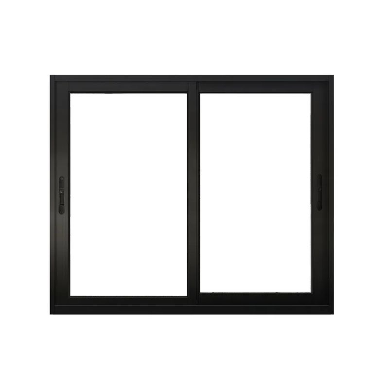 Janela-de-Correr-100x120-2F-GR-Liso-Preto-Slim-Lider