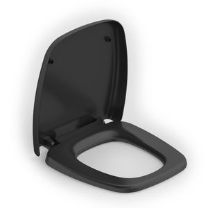 Assento Fit Soft Close PP Preto Celite