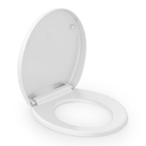 Assento Universal Soft Close Polipropileno Branco Celite