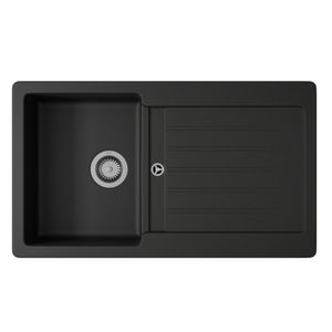 Cuba de Cozinha Quartzo Black Unic Deca