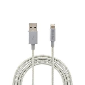 Cabo 1,5m Lightning USB Branco Nylon Intelbras