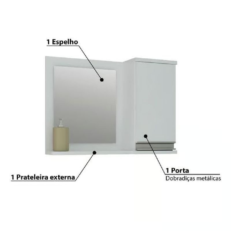Armario-com-Espelho-para-Banheiro-Greia-Branco-Mgm--3-