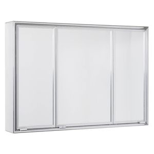 Armário 11045 72x49cm Sobrepor 3 Portas Natural Cris Metal