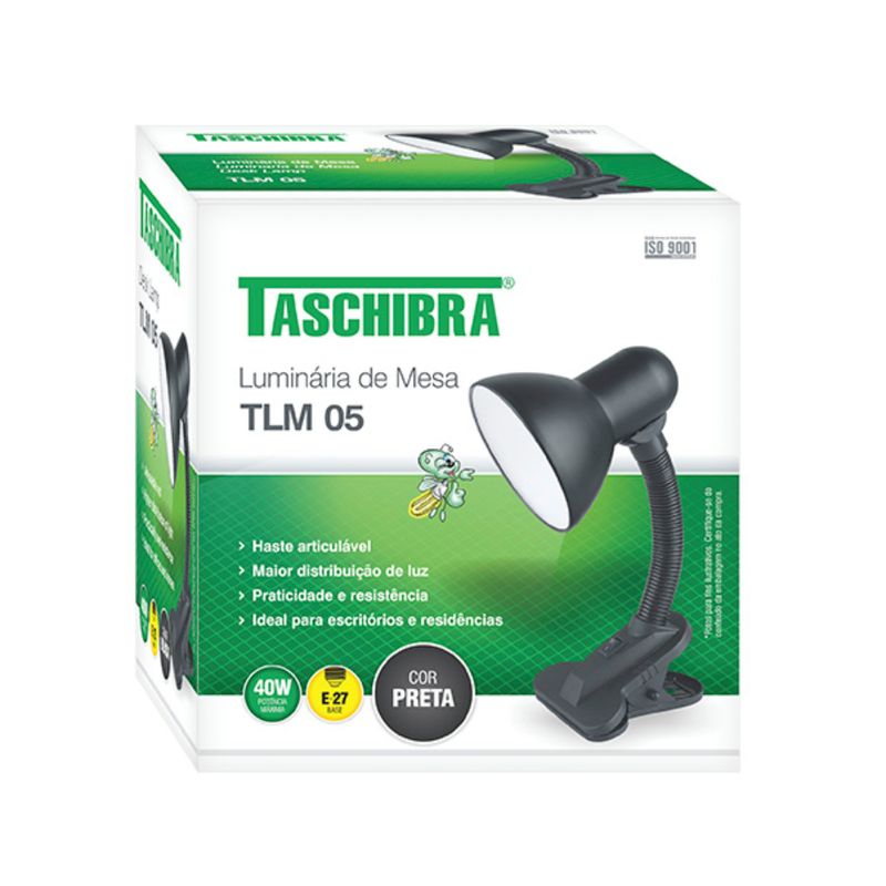 Luminaria-de-Mesa-TLM-E27-Preto-Taschibra-Brasilux