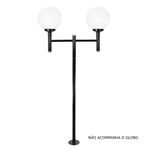 Poste-de-Jardim-Aluminio-para-2-Globos-Preto-JN-Industria