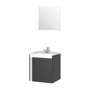 Gabinete 37,8x33,1 Kit Madeira Ônix Preto Cozimax