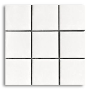 Revestimento 10x10cm Branco Esmaltado Brilhante Tipo A Elizabeth