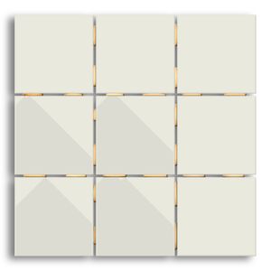 Revestimento 10x10cm Branco Esmaltado Acetinado Tipo A   Elizabeth