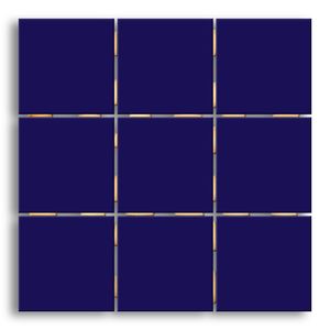 Revestimento 10x10cm Azul Royal Esmaltado Brilhante Tipo A Elizabeth