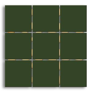 Revestimento 10x10cm Verde Esmaltado Brilhante Tipo A Elizabeth