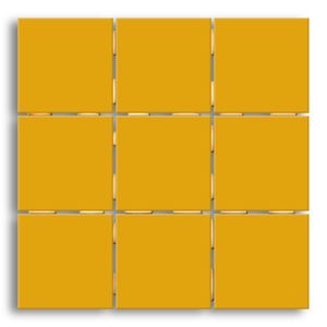 Revestimento 10x10cm Amarelo Esmaltado Brilhante Tipo A Elizabeth
