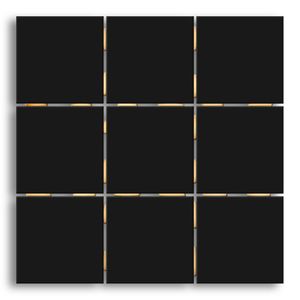 Revestimento 10x10cm Preto Esmaltado Brilhante Tipo A Elizabeth