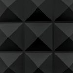 Painel-3D-50x50-Piramide-Preto-Fosco-Mebuki