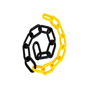 Corrente Elo G Preta/Amarelo 59x31x7mm Delta