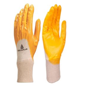 Luva Nitrílico Amarelo Dorso Fresco Tamanho 9 Delta