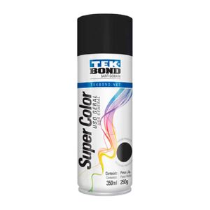 Tinta Spray 350ml Preto Fosco Tekbond