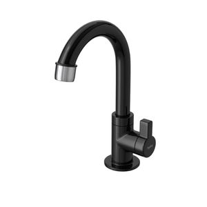 Torneira de Mesa para Banheiro Hydraplus Preta Hydra Corona