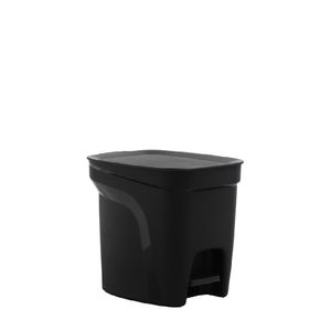 Lixeira 7L Plast Preto Compact Tramontina