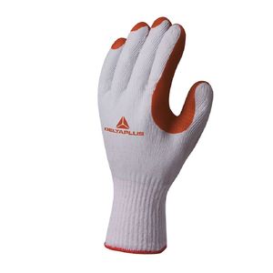 Luva de Malha Tric com Latex Vulc Vermelho T9 Deltaplus