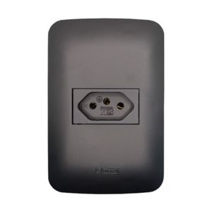 Tomada MDL 10A 250V Black Canoa Romazi