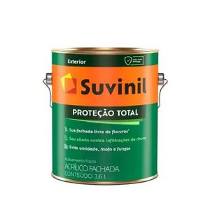 Tinta Proteção Total Branco Fosco 3.6L Suvinil