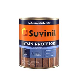 Verniz Stain Protetor Acetinado Natural 0.9L Suvinil
