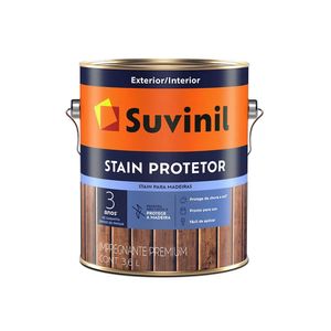Verniz Stain Protetor Acetinado Mogno 3.6L Suvinil